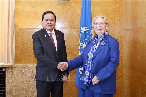 Vietnam’s top legislator meets with UN Office Director-General in Geneva