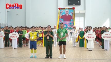 Bế mạc Giải bóng đá, bóng chuyền lực lượng vũ trang Quân khu 9 Bế mạc Giải bóng đá, bóng chuyền lực lượng vũ trang Quân khu 9