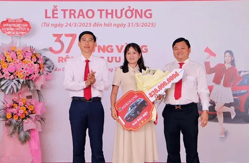 Agribank Chi nhánh Kiên Giang II trao giải Đặc biệt chương trình "37 năm vững vàng - Rộn ràng ưu đãi" Agribank Chi nhánh Kiên Giang II trao giải Đặc biệt chương trình "37 năm vững vàng - Rộn ràng ưu đãi"