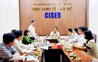 Phó Chủ tịch UBND thành phố Nguyễn Văn Khởi làm việc với Viện Kinh tế - Xã hội TP Cần Thơ Phó Chủ tịch UBND thành phố Nguyễn Văn Khởi làm việc với Viện Kinh tế - Xã hội TP Cần Thơ