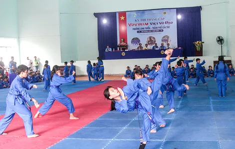 Phong trào Vovinam nhìn từ kỳ thi thăng cấp ở phường Long Tuyền Phong trào Vovinam nhìn từ kỳ thi thăng cấp ở phường Long Tuyền